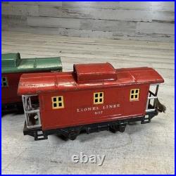 Lionel Prewar O Gauge Tin Freight Car Lot 1680 Tank 1682 Caboose 807 x2 5 Pc