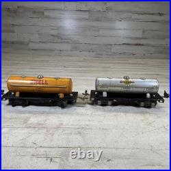 Lionel Prewar O Gauge Tin Freight Car Lot 1680 Tank 1682 Caboose 807 x2 5 Pc
