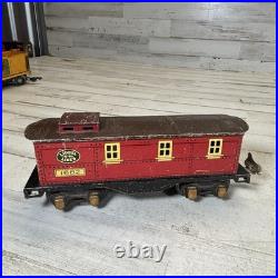 Lionel Prewar O Gauge Tin Freight Car Lot 1680 Tank 1682 Caboose 807 x2 5 Pc