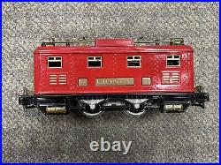 + Lionel Prewar O Gauge Tinplate Red 251E Electric Locomotive Restored SS