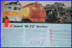 Lionel Prewar O Gauge Toy Model Train Standard Gauge 1940 Dealer Catalog