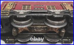 Lionel Prewar O Gauge Train Set 248 Electric Locomotive & 2-629 & 630 Cars