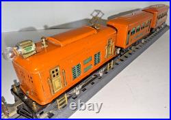 Lionel Prewar O Gauge Train Set 248 Electric Locomotive 629 & 630 Pass. Cars
