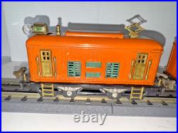 Lionel Prewar O Gauge Train Set 248 Electric Locomotive 629 & 630 Pass. Cars