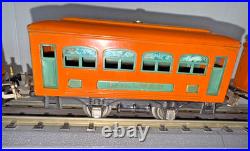 Lionel Prewar O Gauge Train Set 248 Electric Locomotive 629 & 630 Pass. Cars