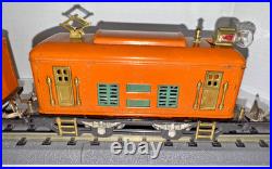 Lionel Prewar O Gauge Train Set 248 Electric Locomotive 629 & 630 Pass. Cars