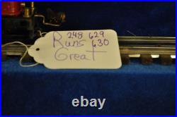 Lionel Prewar O Gauge Train Set 248 Electric Locomotive 629 & 630 Pass. Cars