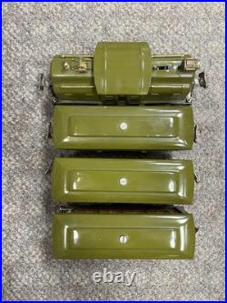 + Lionel Prewar O Outfit 294 Olive Green 252 Locomotive 3 Car Passenger with Box