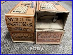 + Lionel Prewar O Outfit 294 Olive Green 252 Locomotive 3 Car Passenger with Box