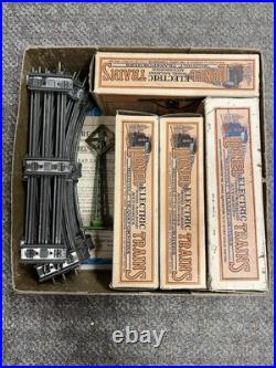 + Lionel Prewar O Outfit 294 Olive Green 252 Locomotive 3 Car Passenger with Box