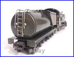 Lionel Prewar O Rare Gunmetal w Chuffer 260E Steam Locomotive & Whistling Tender
