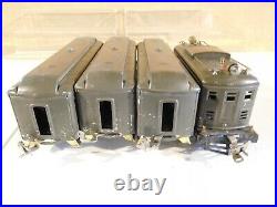 Lionel Prewar O Scale 251E Engine & 605 606 Passenger Car Set