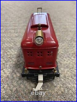 + Lionel Prewar O Scale Tinplate 248 Red Electric Locomotive Restored SS