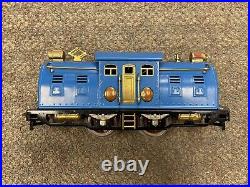 + Lionel Prewar O Tinplate 254E Blue Electric Locomotive Restored / Serviced SS