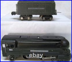 Lionel Prewar O Tinplate Black PRR 238 Torpedo Steam Locomotive 265W Tender SS