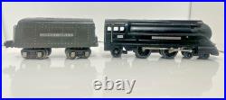 Lionel Prewar O Tinplate Black PRR 238 Torpedo Steam Locomotive 265W Tender SS