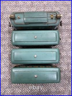 + Lionel Prewar O Tinplate Green 253 Electric Locomotive 3 Car Passenger Set ST + Lionel Prewar O Tinplate Green 253 Electric Locomotive 3 Car Passenger Set ST