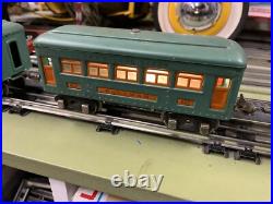 + Lionel Prewar O Tinplate Green 253 Electric Locomotive 3 Car Passenger Set ST + Lionel Prewar O Tinplate Green 253 Electric Locomotive 3 Car Passenger Set ST
