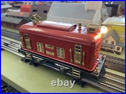 + Lionel Prewar O Tinplate Red No. 248 Electric Locomotive Restored & Serviced