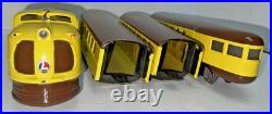 Lionel Prewar O-gau. 636w Whistling Union Pacific Streamliner Train Set-restored