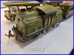 Lionel Prewar O-gauge 252 Locomotive With (2)529 Pullman & 530 Observation Car