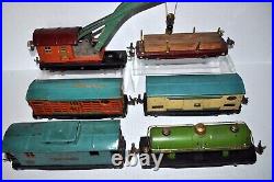 Lionel Prewar O-gauge 260e Steam Loco, Tender & 810,811,813,814,815,817 Fr. Cars