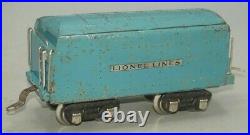 Lionel Prewar O-gauge 265e Blue Streak Locomotive & 265wx Whistling Tender