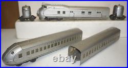 Lionel Prewar O-gauge 752e 753 754 Streamliner Silver Union Pacific Train Set