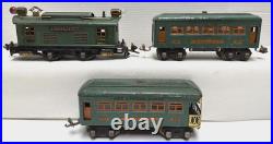 Lionel Prewar O-gauge Set 253 Electric Engine With 607/608 Passenger Cars