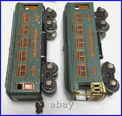 Lionel Prewar O-gauge Set 253 Electric Engine With 607/608 Passenger Cars