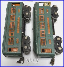 Lionel Prewar O-gauge Set 253 Electric Engine With 607/608 Passenger Cars