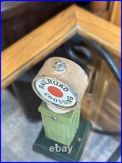 Lionel Prewar Original No. 87 Railroad Crossing In Stephen Girard Green! C7
