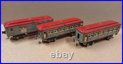 Lionel Prewar Passenger Cars 600 Pullman 601 Observation 602 Baggage
