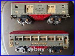 Lionel Prewar Pullman 601 Observation 602 Baggage