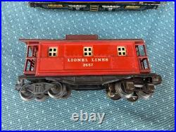 Lionel Prewar Set, 254E & 5 Cars, 2657 2654 2953 2652 3651 Runs Great & Lights