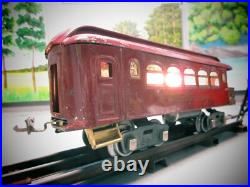 Lionel Prewar Standard Electric set 350 O. B. LOCOMOTIVE #8 + 2 CAR 0. B. + 10 TR