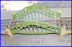 Lionel Prewar Standard Gauge #101 Green/Tan Bridge WithBoth Ramps b2 Lionel Prewar Standard Gauge #101 Green/Tan Bridge WithBoth Ramps b2