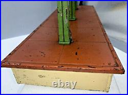 Lionel Prewar Standard Gauge 155 Freight Illuminated Station Shed Early Colors
