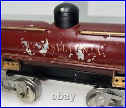 Lionel Prewar Standard Gauge 15 Pennsylvania Tinplate Tank Car Repainted