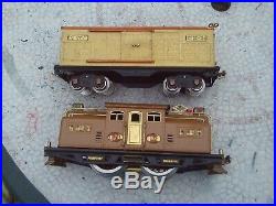 Lionel Prewar Standard Gauge 318E Baby State Locomotive Freight Car Train Set