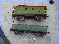 Lionel Prewar Standard Gauge 318E Baby State Locomotive Freight Car Train Set
