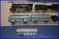 Lionel Prewar Standard Gauge 366 Set 1835L 309 310 312 Blue Silver Passenger Set