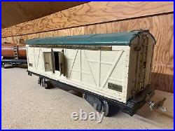 Lionel Prewar Standard Gauge 385E Locomotive, 384T Tender, 9 Cars, and 6 Boxes