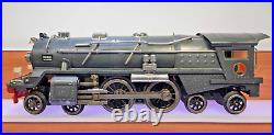 Lionel Prewar Standard Gauge 400E Steam Locomotive & Tender Gunmetal Gray
