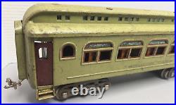 Lionel Prewar Standard Gauge 418 Apple Green Parlor Passenger Car