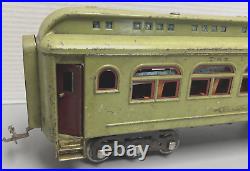 Lionel Prewar Standard Gauge 418 Apple Green Parlor Passenger Car