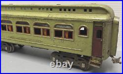 Lionel Prewar Standard Gauge 418 Apple Green Parlor Passenger Car