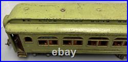 Lionel Prewar Standard Gauge 418 Apple Green Parlor Passenger Car