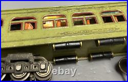 Lionel Prewar Standard Gauge 418 Apple Green Parlor Passenger Car