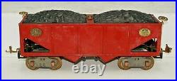 Lionel Prewar Standard Gauge 516 Hopper Red Car With Coal Loads